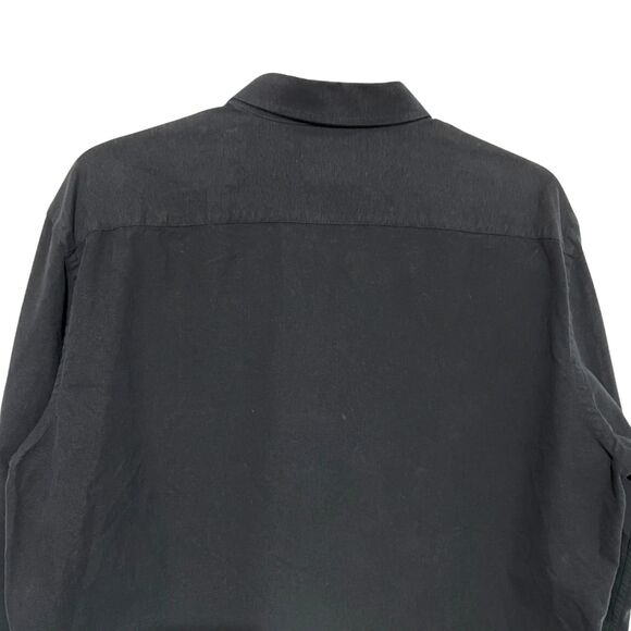 Bleach Painted Trees Landscape Upcycled UNTUCKit Long Sleeve Shirt - Picture 7 of 13